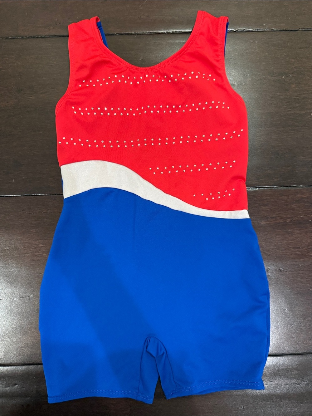 Cat & Jack Red, Blue and White Girls One-Piece Leotard